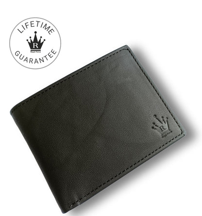 Royal Force Ultra Soft Genuine Leather Wallet Charcoal Black